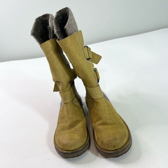 Sorel Winter Boots Womens 7 Brown Gray Chipahko Felt Lined Leather Snow Shoes - Picture 5 of 11